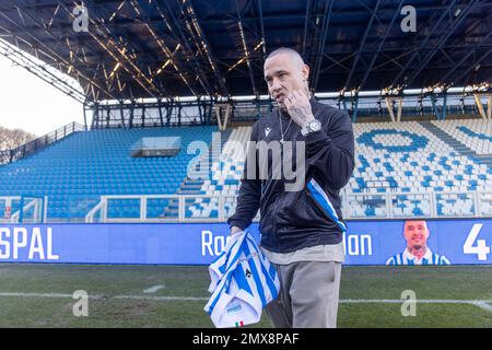 PRESENTAZIONE RADJA NAINGGOLAN SPAL Foto Stock