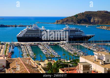 La nave da crociera Azamara Málaga è un comune della Spagna, capoluogo della provincia di Málaga, nella comunità autonoma dell'Andalusia malaga Foto Stock