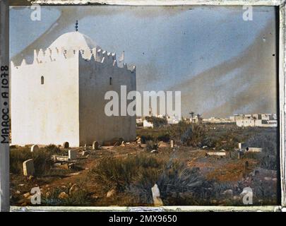 Casablanca, Marocco parte del cimitero musulmano , 1912-1913 - Marocco - Stéphane Passet - (dicembre-gennaio) Foto Stock