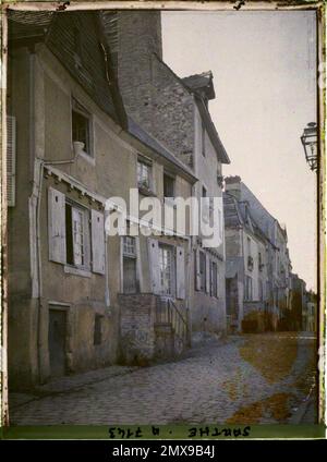 Le Mans, Francia rue Saint-Hilaire , 1915 - Sarthe, Ille -et -Vilaine, Loiret - Auguste Léon - (settembre 20 - ottobre 2) Foto Stock