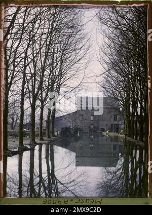 Révigny, France , 1914-1915 - zone devastate, nord e est della Francia - Jean Brunhes, Auguste Léon e Georges Chevalier - (dicembre 1914 - aprile 1915) Foto Stock