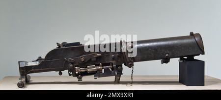 Il Maschinengewehr (Schwarzlose) M. 7, noto anche come Schwarzlose MG, è una mitragliatrice media, Foto Stock