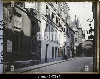 Parigi (III arr.), Francia la Rue de Braque e l'Archivio nazionale, Foto Stock