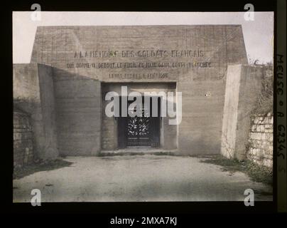 Douaumont, Francia , 1929 - Province francesi - Stéphane Passet - (marzo 26 - maggio 18) Foto Stock