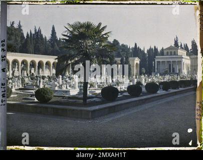 Roma, Italia cimitero di campo Verano a San Lorenzo , 1921 Cap Martin, Italia, Cap Martin - Auguste Léon (febbraio-aprile) Foto Stock