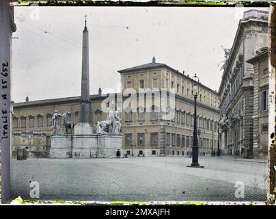 Roma, Italia Place du Quirinal e Fontaine , 1921 Cap Martin, Italia, Cap Martin - Auguste Léon (febbraio-aprile) Foto Stock