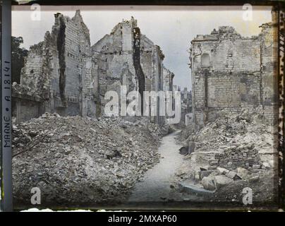 Reims , Marne , Champagne , Francia , 1919 - Reims - Auguste Léon - (settembre) Foto Stock