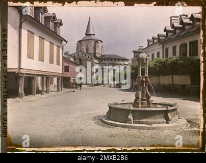Saint-Savin, alti Pirenei, Francia , 1920-1921 - Charente, Gironde, Basse -Pyrénées, alti Pirenei - Fernand Cuville Foto Stock