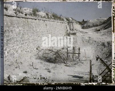 Reims , Marne , Champagne , Francia , 1919 - Reims - Auguste Léon - (settembre) Foto Stock