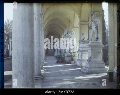 Roma, Italia cimitero di campo Verano a San Lorenzo , 1921 Cap Martin, Italia, Cap Martin - Auguste Léon (febbraio-aprile) Foto Stock