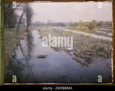 Révigny, France , 1914-1915 - zone devastate, nord e est della Francia - Jean Brunhes, Auguste Léon e Georges Chevalier - (dicembre 1914 - aprile 1915) Foto Stock