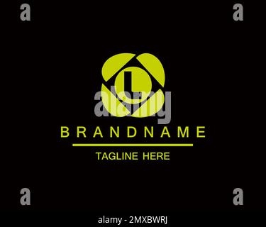 Concetto iniziale di obiettivo fotografico con logo lettera L. Logo Capture Logo Combined L Letter Camera Sign Logo Illustrazione Vettoriale