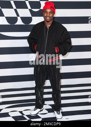 Hollywood, Stati Uniti. 02nd Feb, 2023. HOLLYWOOD, LOS ANGELES, CALIFORNIA, USA - 02 FEBBRAIO: L'IDK arriva al Warner Music Group Pre-Grammy Party 2023 che si tiene all'Hollywood Athletic Club il 2 febbraio 2023 a Hollywood, Los Angeles, California, Stati Uniti. (Foto di Xavier Collin/Image Press Agency) Credit: Image Press Agency/Alamy Live News Foto Stock