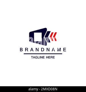 Lettera o Arrow Logo Design modello ispirazione Illustrazione Vettoriale