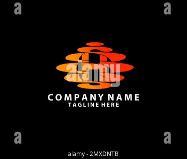 Lettera H del pianeta. Anello rotondo forma business logo design template.Circle anello logo, cosmico pianeta simbolo, alfabeto, identità aziendale simbolo concetto. Illustrazione Vettoriale