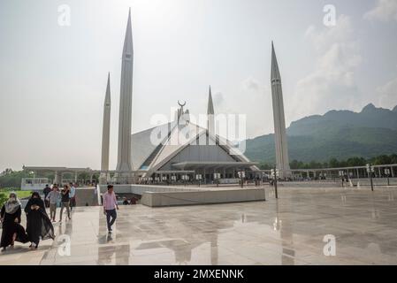 La Moschea Faisal, Islamabad Foto Stock