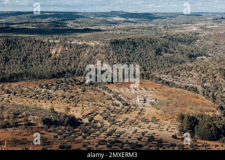 Agriturismo a Horta de Sant Joan. Provincia di Tarragona Foto Stock