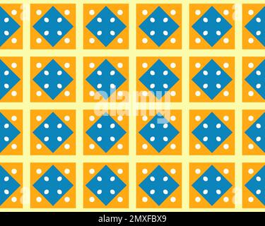 Orientale etnico geometrico senza cuciture Tile modello realizzato con vari elementi tradizionali stile di sfondo design e astratto colorato senza cuciture motivo Foto Stock