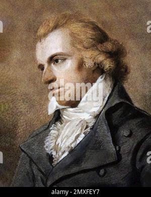 Friedrich Schiller. Ritratto del drammaturgo, filosofo e poeta tedesco Johann Christoph Friedrich von Schiller (1759-1805) di Ludovike Simanowiz, 1793/4 Foto Stock
