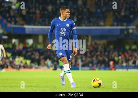 Londra, Regno Unito. 03rd Feb, 2023. 3rd febbraio 2023; Stamford Bridge, Chelsea, Londra, Inghilterra: Premier League Football, Chelsea contro Fulham; Thiago Silva di Chelsea Credit: Action Plus Sports Images/Alamy Live News Foto Stock