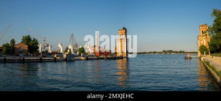 Panorama di Torre dell'Arsenale, Venezia Foto Stock