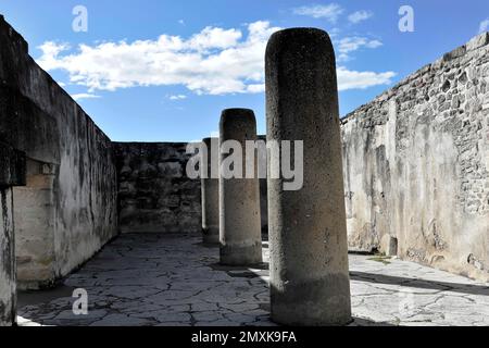 Sito archeologico di Mitla dalla cultura Zapotec, San Pablo Villa de Mitla, Oaxaca, Messico, America Centrale Foto Stock