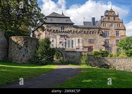 Ex castello, successivamente castello rinascimentale Eisenbach, Lauterbach, Assia, Germania, Europa Foto Stock