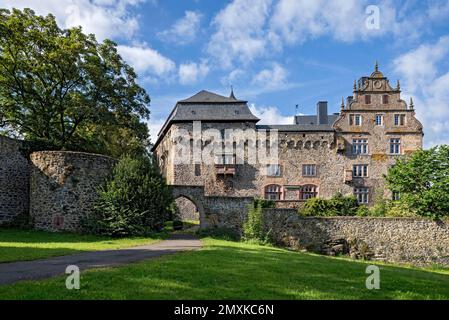 Ex castello, successivamente castello rinascimentale Eisenbach, Lauterbach, Assia, Germania, Europa Foto Stock