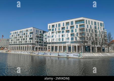 Nuovo progetto di costruzione Humboldthafen, Moabit, Mitte, Berlino, Germania, Europa Foto Stock