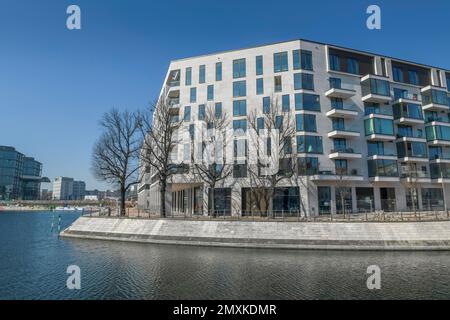 Nuovo progetto di costruzione Humboldthafen, Moabit, Mitte, Berlino, Germania, Europa Foto Stock