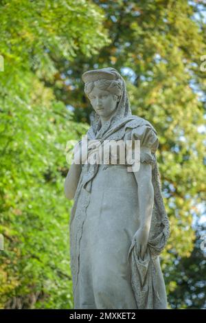 Monumento Regina Luise di Prussia, Luiseninsel, Großer Tiergarten, Tiergarten, Mitte, Berlino, Germania, Europa Foto Stock