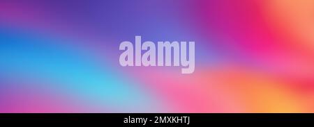 Sfumature di colore blu viola rosa sfondo grigio, design astratto vibrante banner, spazio copia Foto Stock