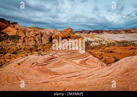 La Valle del Fuoco del parco statale, Nevada Foto Stock