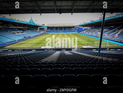 Sheffield, Regno Unito. 04th Feb, 2023. Vista generale di Hillsborough durante la partita della Sky Bet League 1 Sheffield Mercoledì vs Plymouth Argyle a Hillsborough, Sheffield, Regno Unito, 4th Febbraio 2023 (Photo by Stanley Kasala/News Images) a Sheffield, Regno Unito il 2/4/2023. (Foto di Stanley Kasala/News Images/Sipa USA) Credit: Sipa USA/Alamy Live News Foto Stock