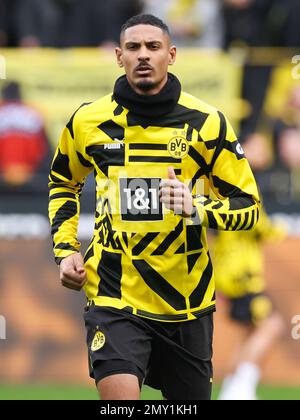 DORTMUND, GERMANIA - 4 FEBBRAIO: Durante la partita della Bundesliga tra Borussia Dortmund e SC Friburgo al Signal Iduna Park il 4 febbraio 2023 a Dortmund, Germania (Foto di Marcel ter Bals/Orange Pictures) Foto Stock