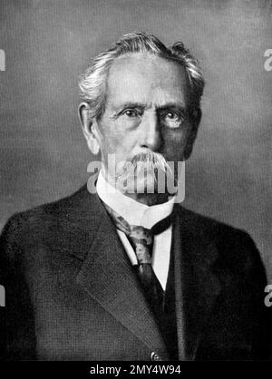 Carl Benz. Ritratto del designer automobilistico tedesco Carl Friedrich Benz (n. Karl Friedrich Michael Vaillant: 1844-1929), c. 1936 Foto Stock