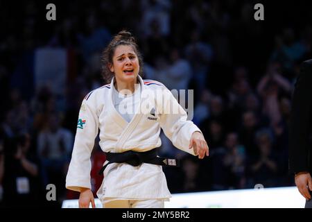 Blandine Pont (fra) (Red Star Champigny Judo) ha gareggiato nella categoria Donne -48kg ha vinto la medaglia d'oro contro Tugce Beder (TUR) durante l'International Judo Paris Grand Slam 2023 (IJF) il 4 febbraio 2023 all'Accor Arena di Parigi, Francia - Foto Stephane Allaman / DPPI Foto Stock