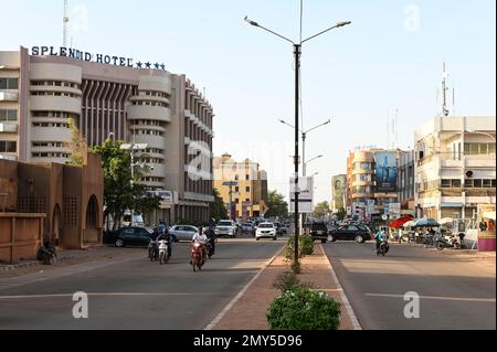 BURKINA FASO, Ouagadougou, Avenue Kwame Nkrumah, Splendid Hotel, che è stato attaccato da terroristi islamisti nel 2016 Foto Stock