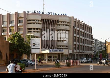 BURKINA FASO, Ouagadougou, Avenue Kwame Nkrumah, Splendid Hotel, che è stato attaccato da terroristi islamisti nel 2016 Foto Stock