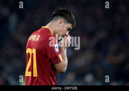 Roma, Italia. 04th Feb, 2023. Paulo Dybala di AS Roma durante la Serie Una partita di calcio tra AS Roma e Empoli FC allo stadio Olimpico di Roma (Italia), 4th febbraio 2023. Foto Andrea Staccioli/Insidefoto Credit: Insidefoto di andrea staccioli/Alamy Live News Foto Stock