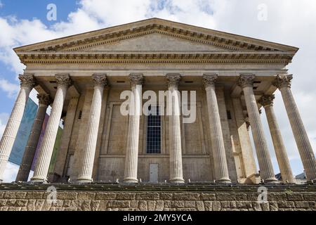 Birmingham Town Hall, Regno Unito, un tempio neoclassico di Corinto, progettato da Joseph Hansom e Edward Welch, 1832-34. Foto Stock