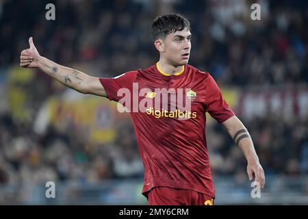 Roma, Italia. 04th Feb, 2023. Paulo Dybala di AS Roma durante la Serie Una partita di calcio tra AS Roma e Empoli FC allo stadio Olimpico di Roma (Italia), 4th febbraio 2023. Foto Andrea Staccioli/Insidefoto Credit: Insidefoto di andrea staccioli/Alamy Live News Foto Stock