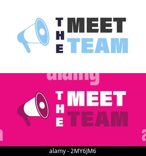 Incontra il concetto di team business diversificato Illustrazione Vettoriale