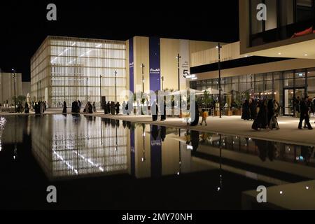 Jeddah , Arabia Saudita Feb 1 2023: La Biennale Islamica - la Fondazione Biennale di Diriyah (DBF) - Ministero della Cultura Foto Stock