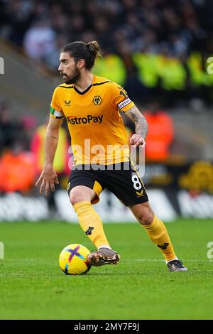 Wolverhampton, Regno Unito. 4th Feb 2023. Durante la partita della Premier League tra Wolverhampton Wanderers e Liverpool a Molineux, Wolverhampton, Inghilterra, il 4 febbraio 2023. Foto di Scott Boulton. Solo per uso editoriale, licenza richiesta per uso commerciale. Non è utilizzabile nelle scommesse, nei giochi o nelle pubblicazioni di un singolo club/campionato/giocatore. Credit: UK Sports Pics Ltd/Alamy Live News Foto Stock