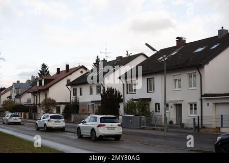 Monaco, Germania. 04th Feb, 2023. Proprietà residenziale visto il 4 febbraio 2023 a Monaco di Baviera, Germania. (Foto di Alexander Pohl/Sipa USA) Credit: Sipa USA/Alamy Live News Foto Stock