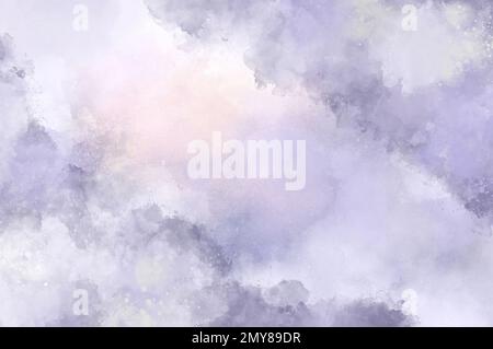Sfondo acquerello blu, carta decorativa Foto Stock