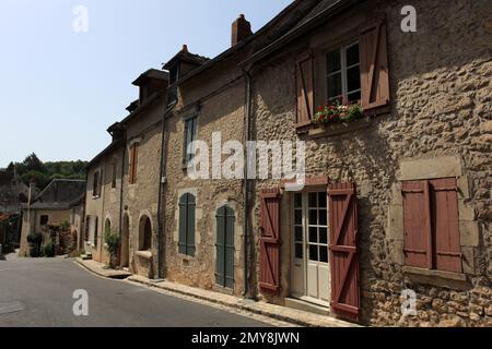 Angles sur l'anglin, Vienne, Nouvelle Aquitaine, Francia, Europa. Foto Stock