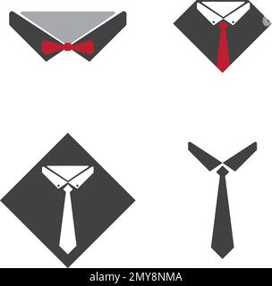 Tuxedo logo vettoriale icona modello design Illustrazione Vettoriale