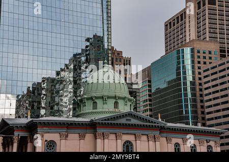 Vecchia e nuova architettura a Filadelfia, Pennsylvania USA, Filadelfia, Pennsylvania Foto Stock